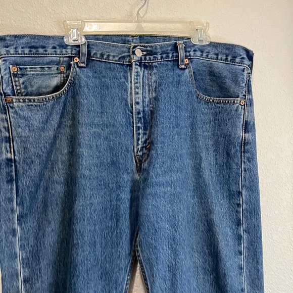 Levis 505 Straight Leg Medium Wash Jeans Mens Size 40X30 - Picture 2 of 11